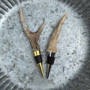 Wine Stopper with Elk Horn Handle